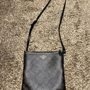 Coach Dark Leather Crossbody Bag